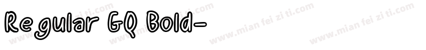 Regular GQ Bold字体转换